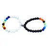 European and American couple bracelets, a pair of magnets for men and women, Valentine's Day gifts, 8mm round bead bracelet, Bohemian style Item Picture